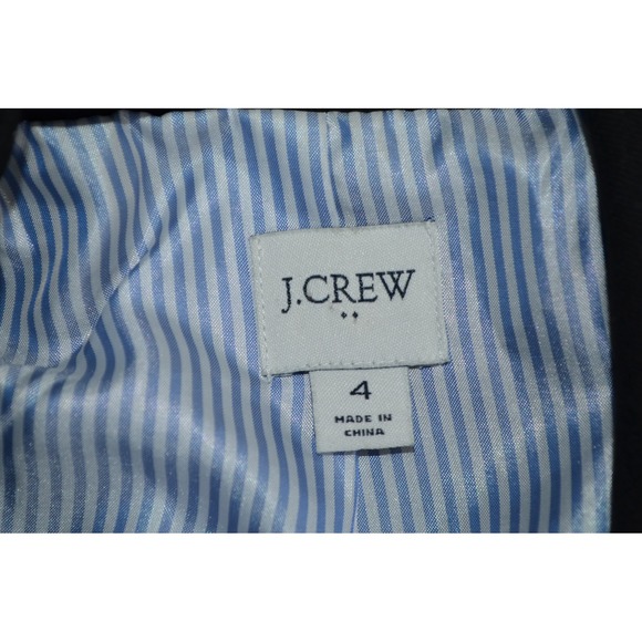 J.Crew $198 Original Schoolboy Blazer Black Size 4 AZ565 - Picture 3 of 9
